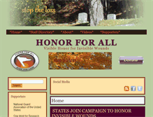 Tablet Screenshot of honorforall.org
